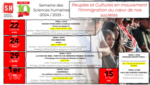 Semaine Sciences humaines 2025
